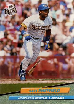 #83 Gary Sheffield - Milwaukee Brewers - 1992 Ultra Baseball