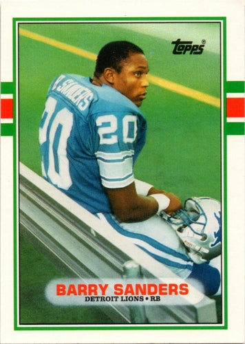 #83T Barry Sanders - Detroit Lions - 1989 Topps Traded Football