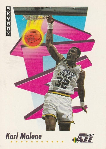 #283 Karl Malone - Utah Jazz - 1991-92 SkyBox Basketball