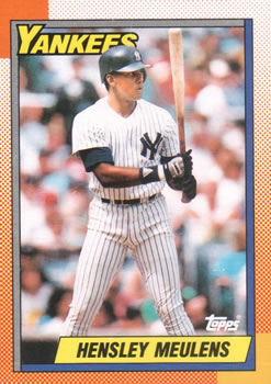 #83 Hensley Meulens - New York Yankees - 1990 Topps Baseball