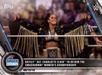 #83 Bayley def. Charlotte Flair to Retain the SmackDown Women's Championship - 2020 Topps WWE Women's Division Wrestling