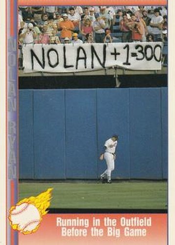 #83 Running in Outfield Before the Big Ga - Texas Rangers - 1991 Pacific Nolan Ryan Texas Express I Baseball