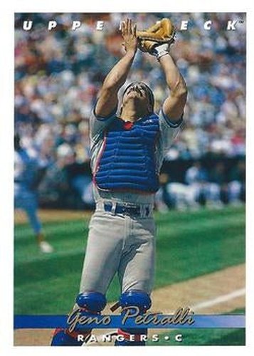 #83 Geno Petralli - Texas Rangers - 1993 Upper Deck Baseball