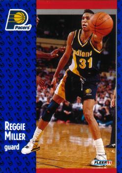 #83 Reggie Miller - Indiana Pacers - 1991-92 Fleer Basketball