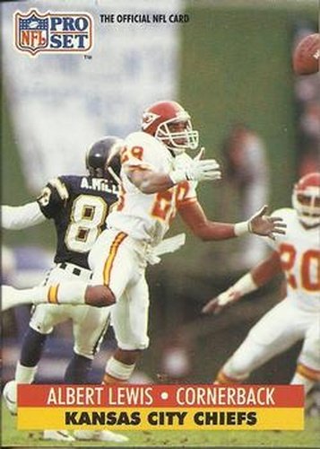 #183 Albert Lewis - Kansas City Chiefs - 1991 Pro Set Football