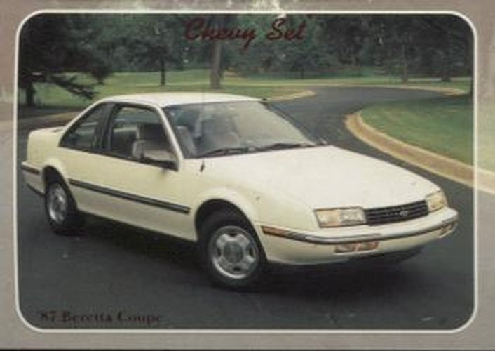 #83 87 Beretta Coupe - 1992 Collect-A-Card Chevy