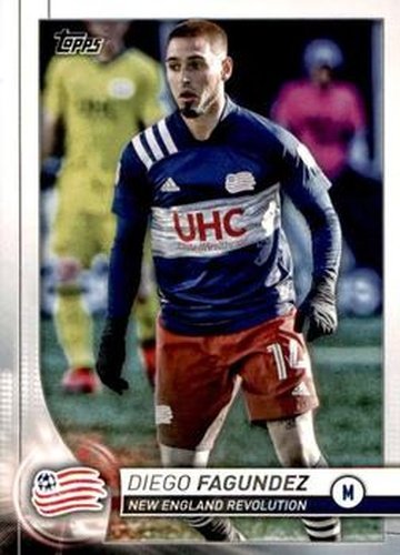#83 Diego Fagundez - New England Revolution - 2020 Topps MLS Soccer