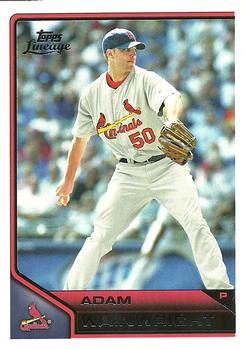 #83 Adam Wainwright - St. Louis Cardinals - 2011 Topps Lineage Baseball