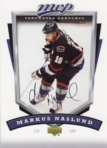 #283 Markus Naslund - Vancouver Canucks - 2006-07 Upper Deck MVP Hockey