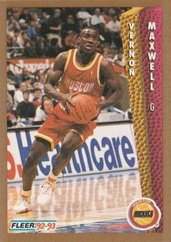 #83 Vernon Maxwell - Houston Rockets - 1992-93 Fleer Basketball