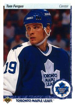 #83 Tom Fergus - Toronto Maple Leafs - 1990-91 Upper Deck Hockey