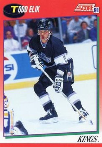 #83 Todd Elik - Los Angeles Kings - 1991-92 Score Canadian Hockey