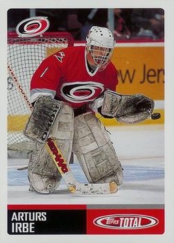 #83 Arturs Irbe - Carolina Hurricanes - 2002-03 Topps Total Hockey