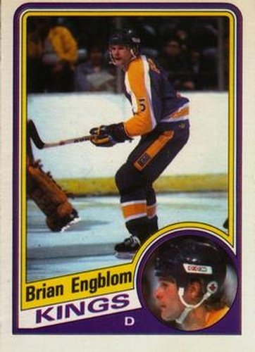 #83 Brian Engblom - Los Angeles Kings - 1984-85 O-Pee-Chee Hockey