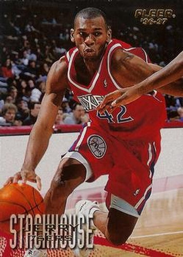 #83 Jerry Stackhouse - Philadelphia 76ers - 1996-97 Fleer Basketball