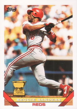 #83 Reggie Sanders - Cincinnati Reds - 1993 Topps Baseball