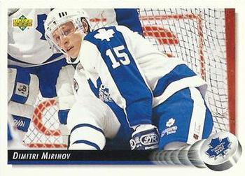 #83 Dmitri Mironov - Toronto Maple Leafs - 1992-93 Upper Deck Hockey