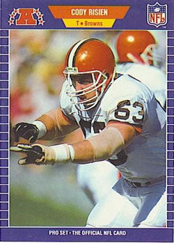 #83 Cody Risien - Cleveland Browns - 1989 Pro Set Football