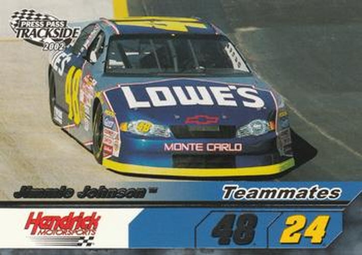 #83 Jimmie Johnson - Hendrick Motorsports - 2002 Press Pass Trackside Racing
