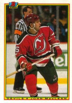 #83 John MacLean - New Jersey Devils - 1990-91 Bowman Hockey
