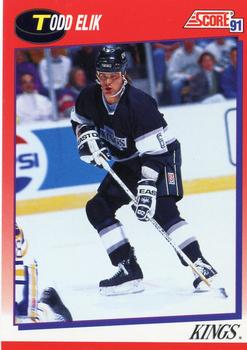 #83 Todd Elik - Los Angeles Kings - 1991-92 Score Canadian Bilingual Hockey