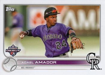 #PD-83 Adael Amador - ACL Rockies - 2022 Topps Pro Debut Baseball