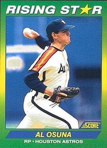 #83 Al Osuna - Houston Astros - 1992 Score 100 Rising Stars Baseball