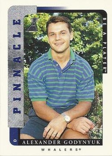 #83 Alexander Godynyuk - Hartford Whalers - 1996-97 Pinnacle Be a Player Hockey