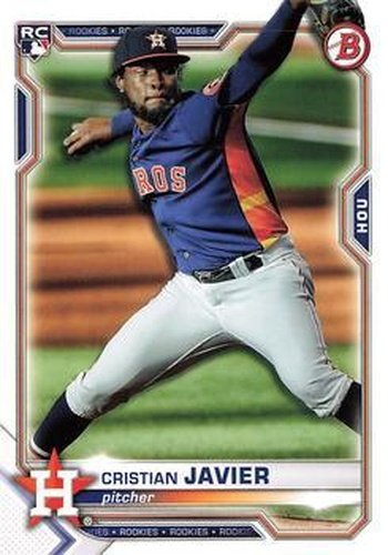 #83 Cristian Javier - Houston Astros - 2021 Bowman Baseball