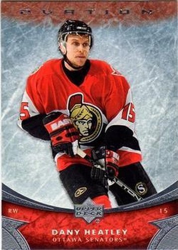 #83 Dany Heatley - Ottawa Senators - 2006-07 Upper Deck Ovation Hockey
