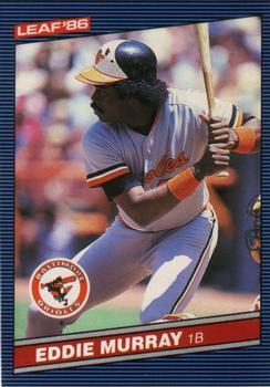 #83 Eddie Murray - Baltimore Orioles - 1986 Leaf Baseball