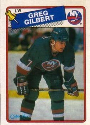 #83 Greg Gilbert - New York Islanders - 1988-89 O-Pee-Chee Hockey