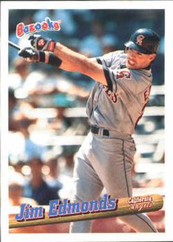 #83 Jim Edmonds - California Angels - 1996 Bazooka Baseball