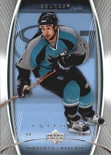 #83 Jonathan Cheechoo - San Jose Sharks - 2007-08 Upper Deck Trilogy Hockey