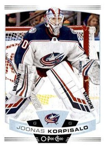 #83 Joonas Korpisalo - Columbus Blue Jackets - 2019-20 O-Pee-Chee Hockey