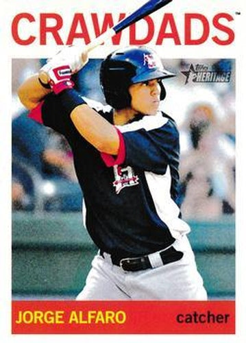 #83 Jorge Alfaro - Hickory Crawdads - 2013 Topps Heritage Minor League Baseball