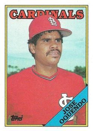 #83 Jose Oquendo - St. Louis Cardinals - 1988 Topps Baseball