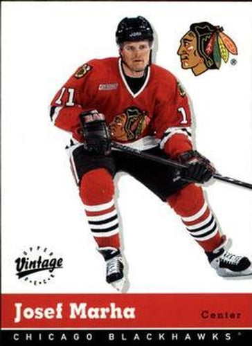 #83 Josef Marha - Chicago Blackhawks - 2000-01 Upper Deck Vintage Hockey