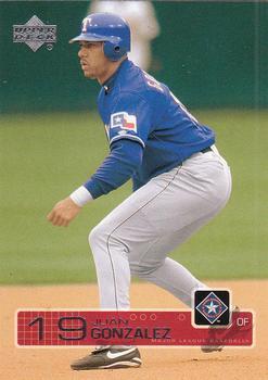 #83 Juan Gonzalez - Texas Rangers - 2003 Upper Deck Baseball