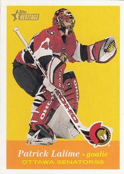 #83 Patrick Lalime - Ottawa Senators - 2001-02 Topps Heritage Hockey