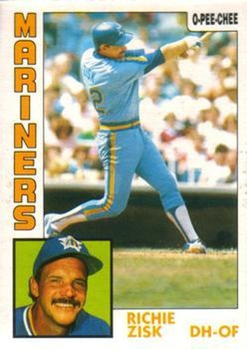 #83 Richie Zisk - Seattle Mariners - 1984 O-Pee-Chee Baseball