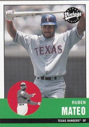 #83 Ruben Mateo - Texas Rangers - 2001 Upper Deck Vintage Baseball