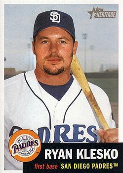 #83 Ryan Klesko - San Diego Padres - 2002 Topps Heritage Baseball