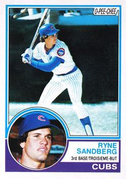 #83 Ryne Sandberg - Chicago Cubs - 1983 O-Pee-Chee Baseball