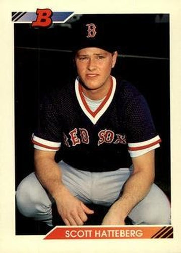 #83 Scott Hatteberg - Boston Red Sox - 1992 Bowman Baseball