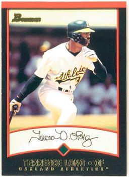 #83 Terrence Long - Oakland Athletics - 2001 Bowman Baseball