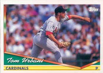 #83 Tom Urbani - St. Louis Cardinals - 1994 Topps Baseball