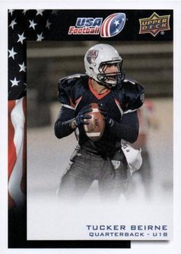 #83 Tucker Beirne - USA - 2014 Upper Deck USA Football
