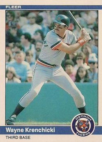 #83 Wayne Krenchicki - Detroit Tigers - 1984 Fleer Baseball