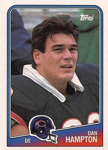 #83 Dan Hampton - Chicago Bears - 1988 Topps Football